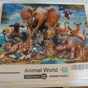 NEW Animal World 1000 Piece Jigsaw Puzzle 3D Picture Game Gift For Kids/Adult